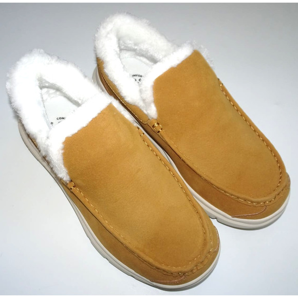 FitVille Wide Width Men\'s Slip-On Plush Orthopedic Winter Slippers 9W main image 4